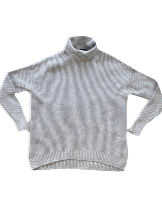 J. Crew Sweaters - J. Crew Women’s Rib Knit Turtleneck Sweater Gray Cotton/Cashmere Blend Size XS